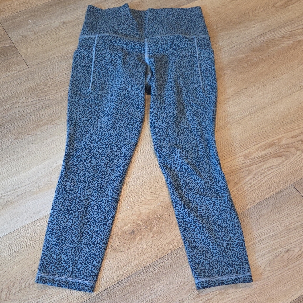 Athleta Blue Patterned Jeggings